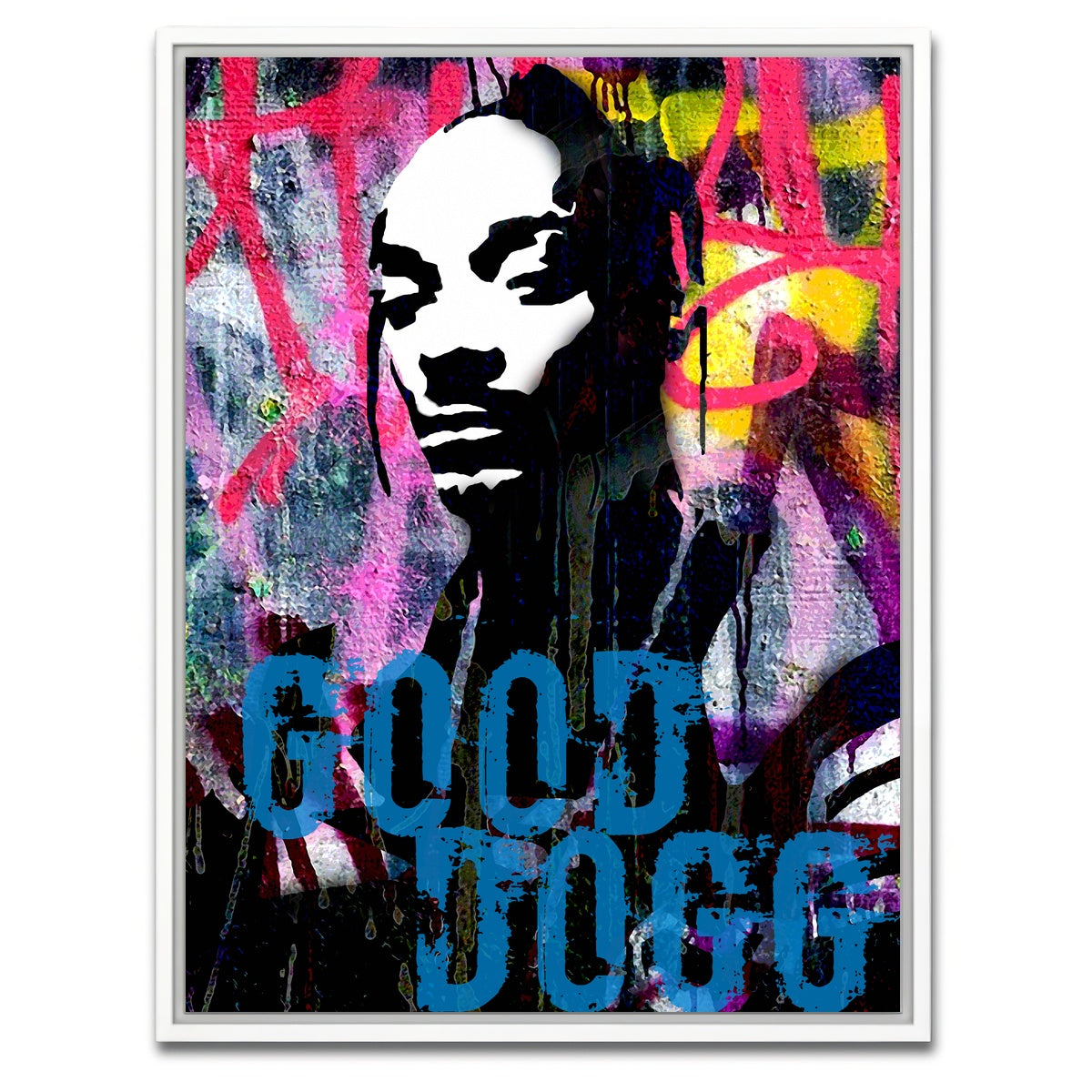 AUTO-MOCKUP WHITE | good dogg | 1 Piece | White Framed Canvas | group=3x4