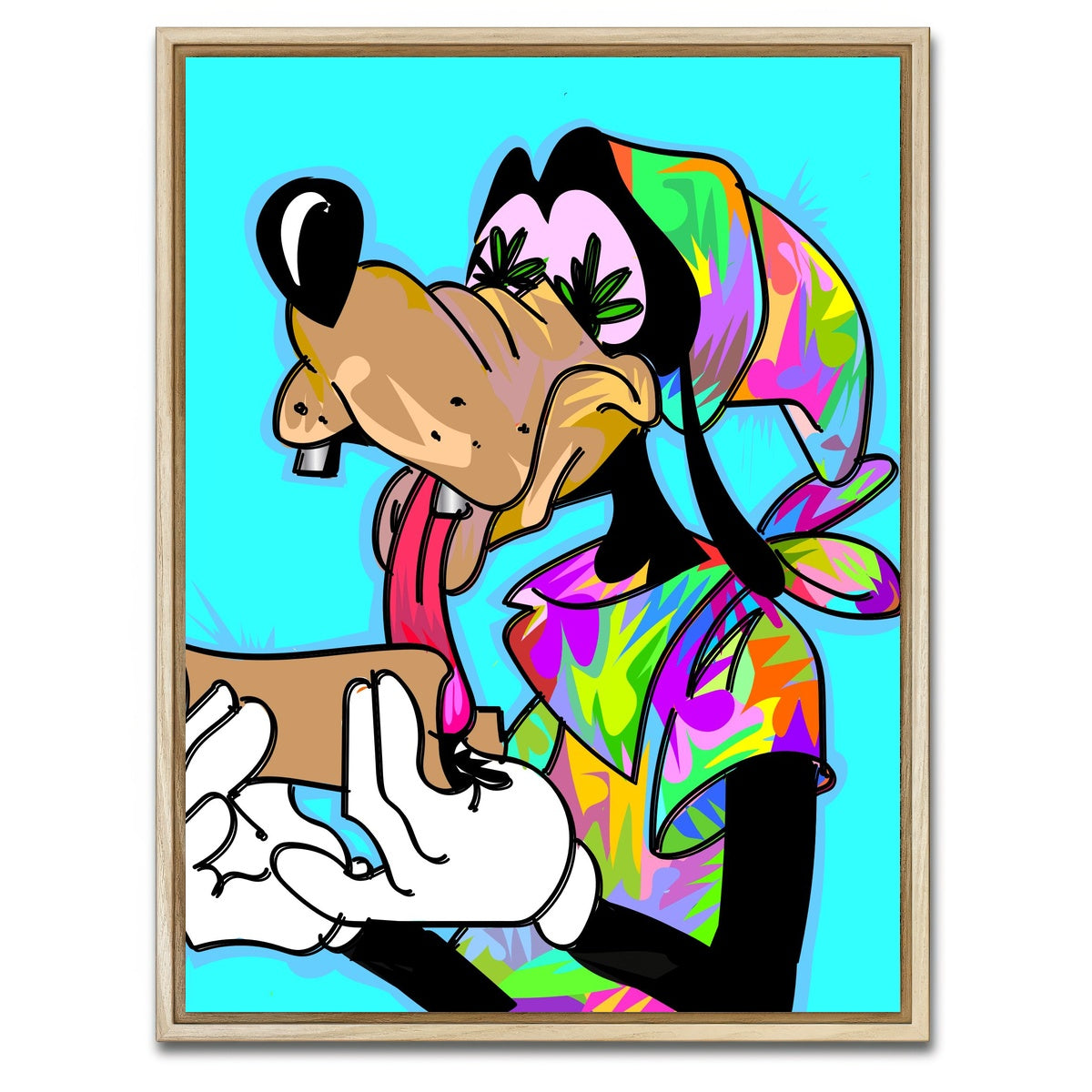 AUTO-MOCKUP WHITE | goofy high | 1 Piece | Natural Framed Canvas | group=3x4