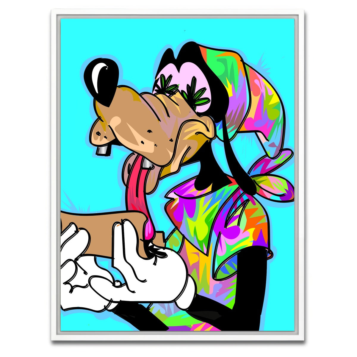 AUTO-MOCKUP WHITE | goofy high | 1 Piece | White Framed Canvas | group=3x4