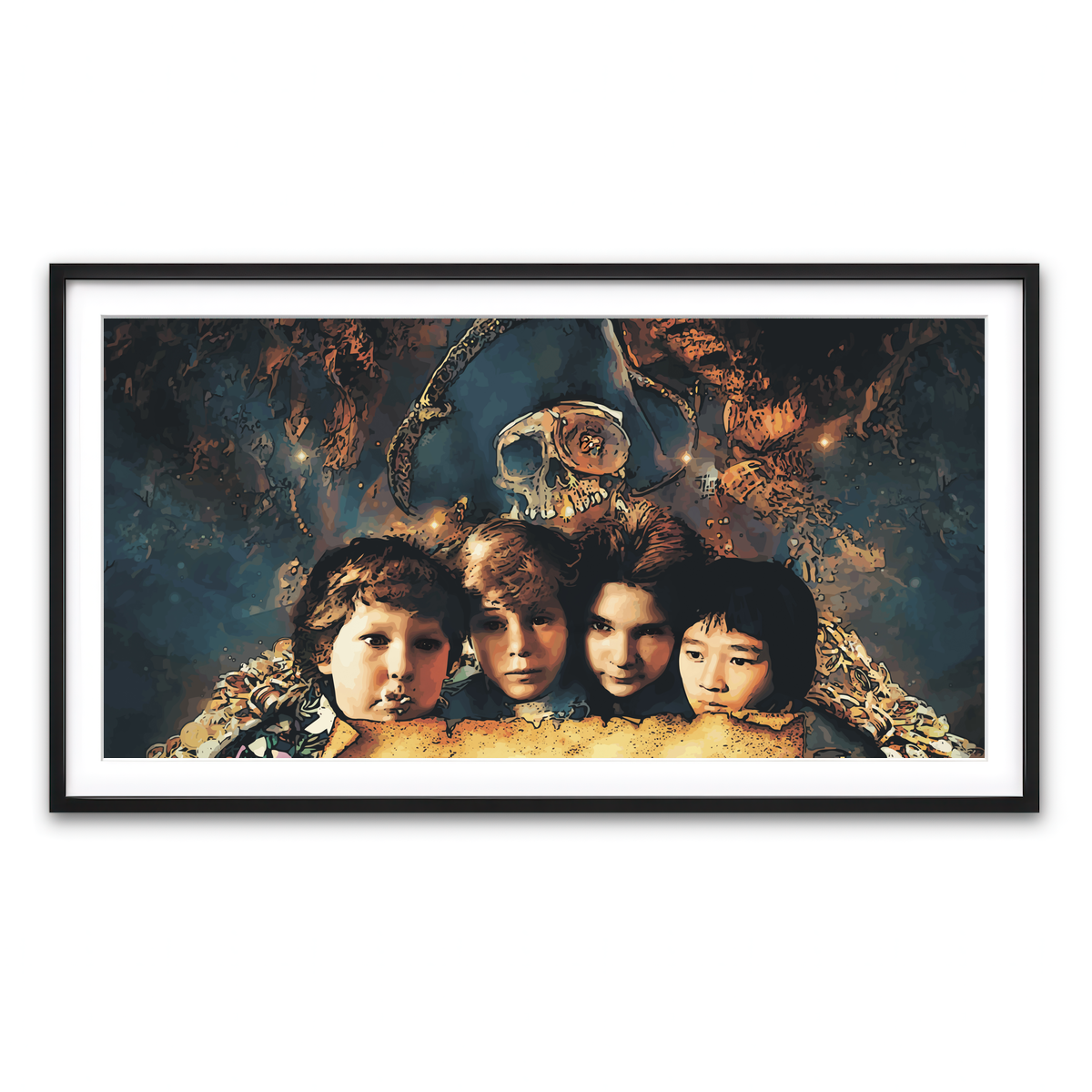 Framed Print 2x1 Black