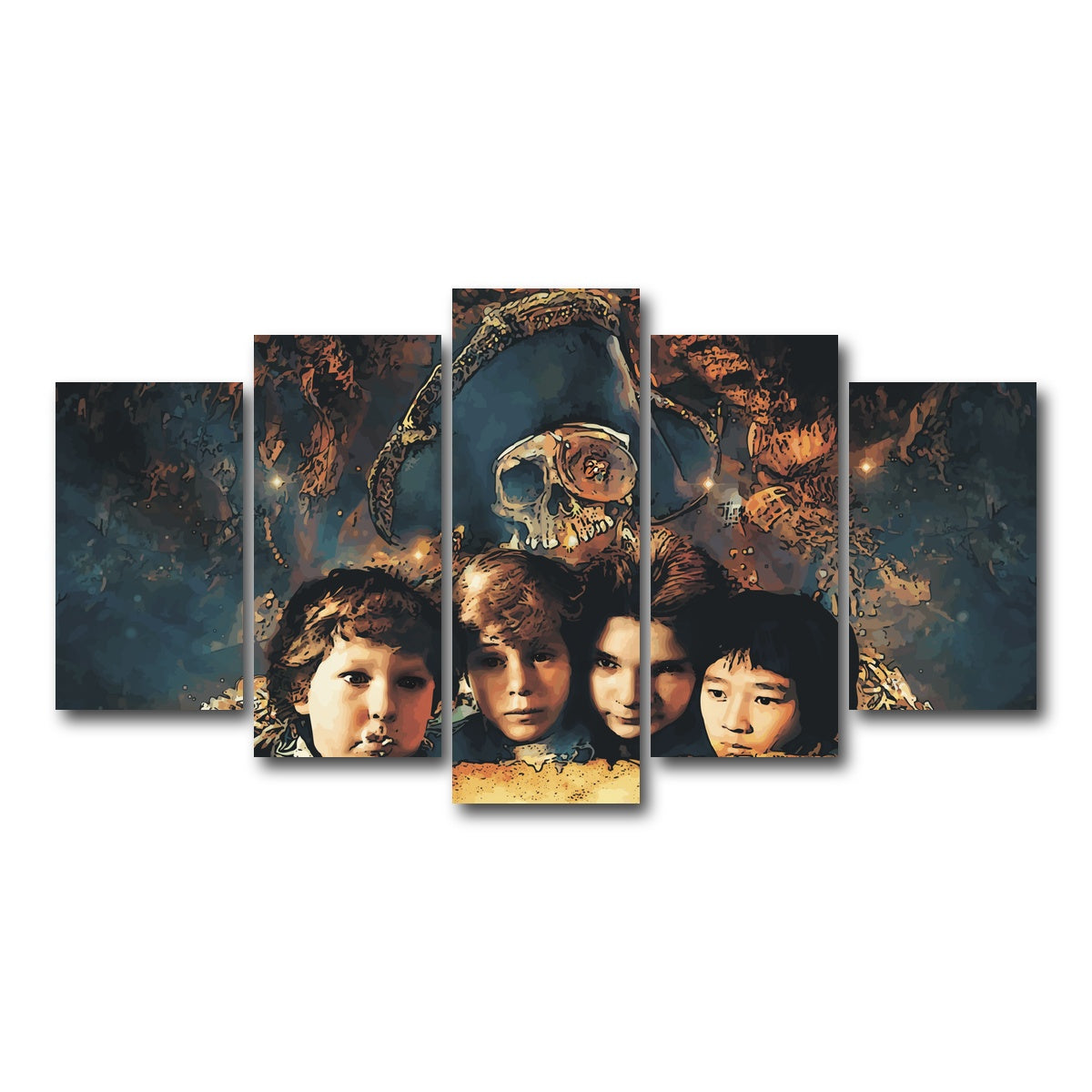AUTO-MOCKUP WHITE | goonies | 5 Piece | Gallery Wrap Canvas | group=5_normal