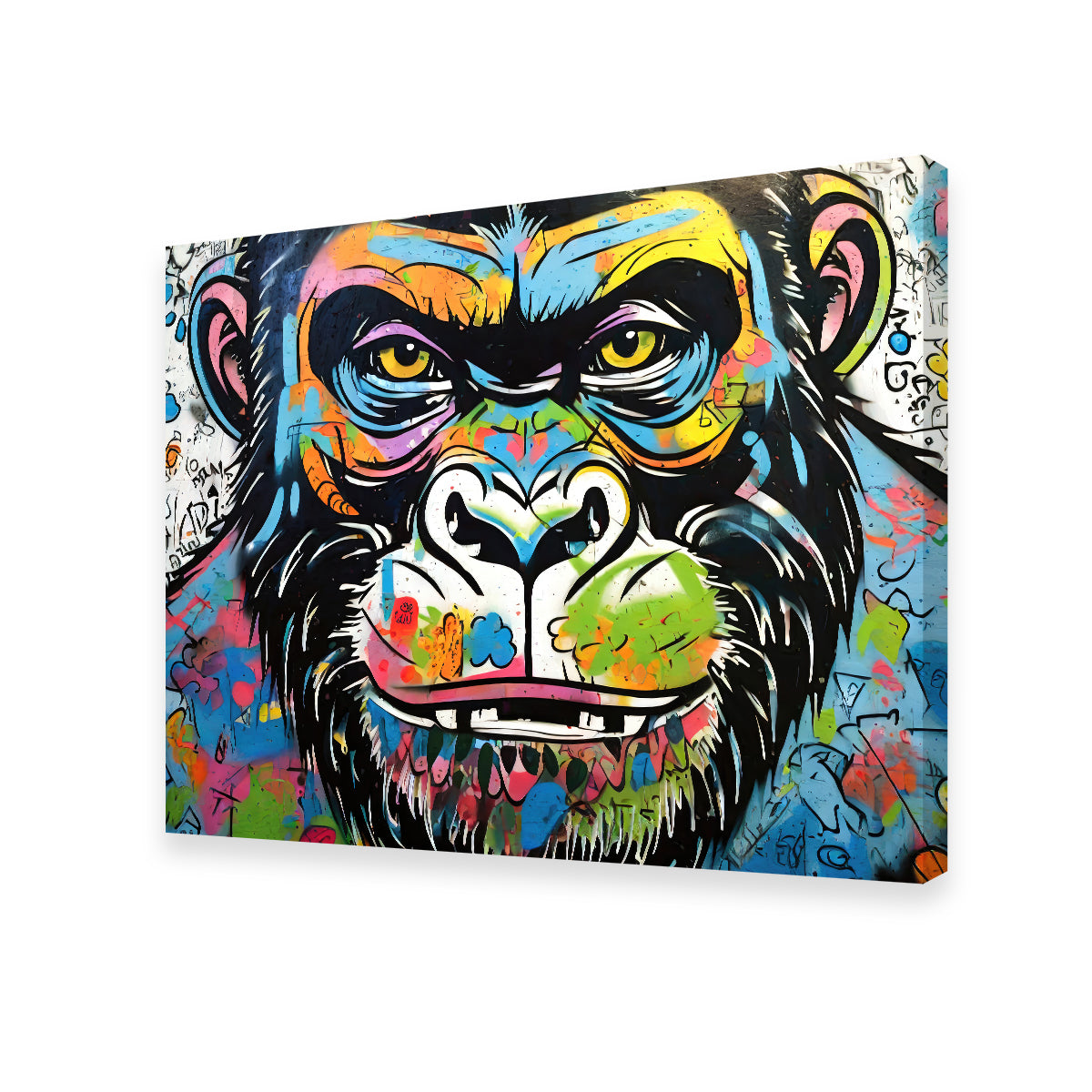 Gorilla Graffiti Wall Art