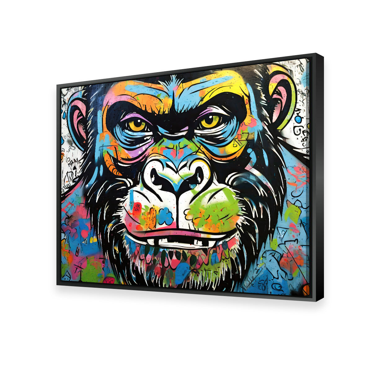 Gorilla Graffiti Wall Art