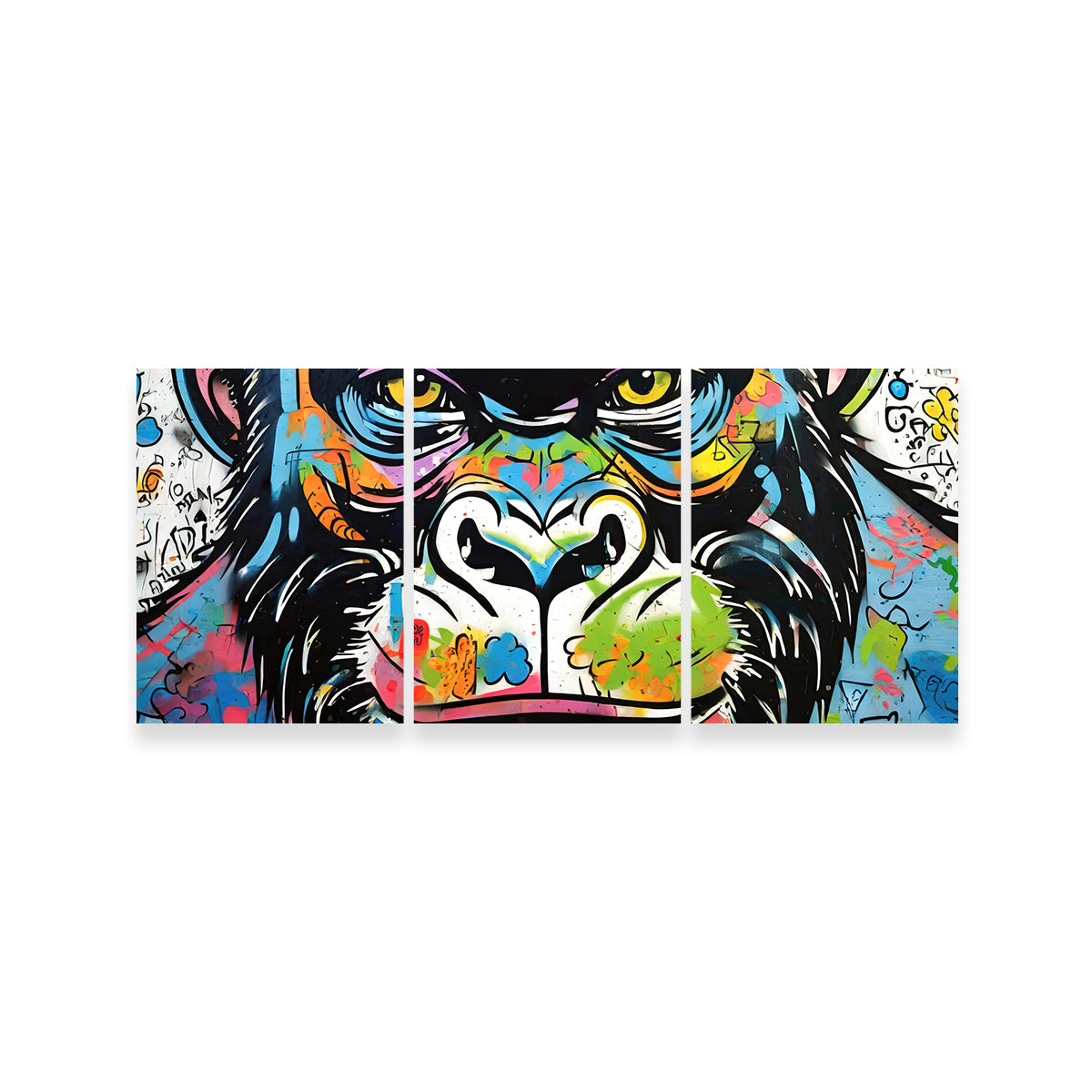 Gorilla Graffiti Wall Art