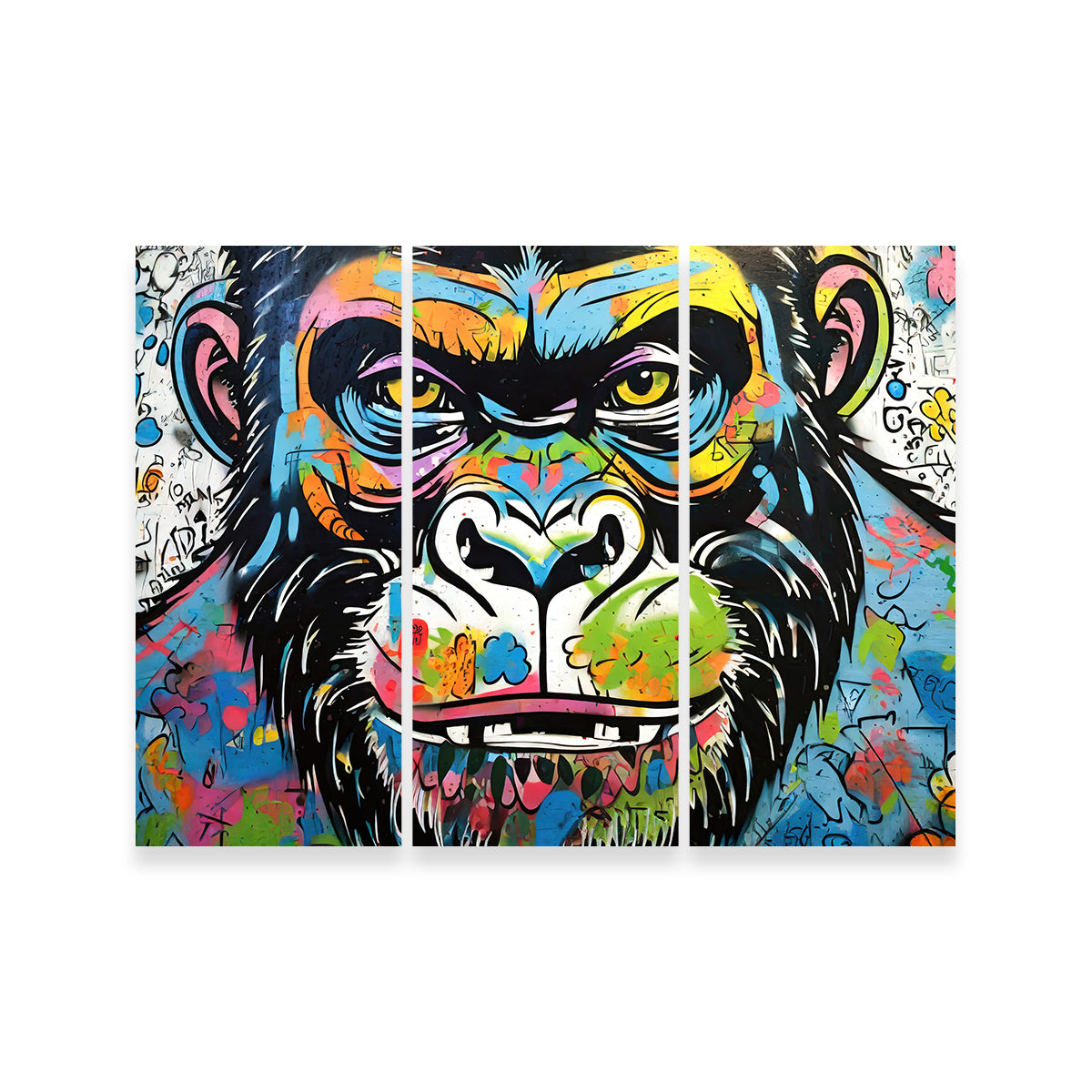 Gorilla Graffiti Wall Art