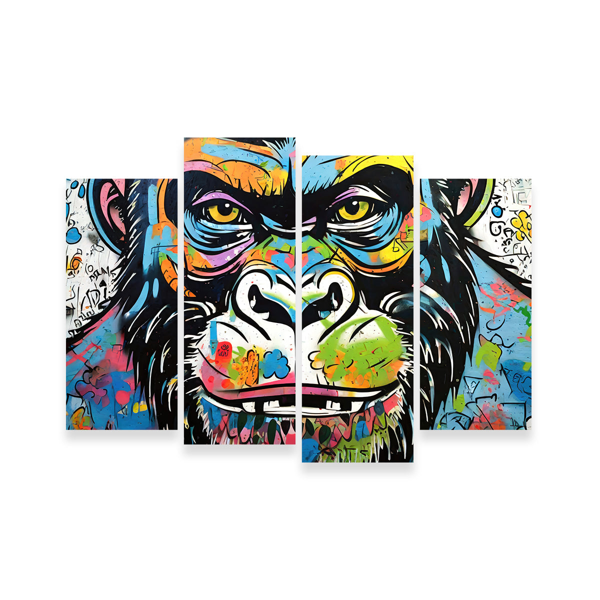 Gorilla Graffiti Wall Art