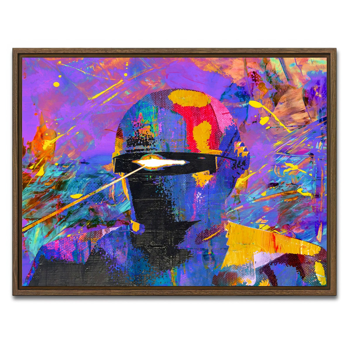 AUTO-MOCKUP WHITE | gort | 1 Piece | Walnut Framed Canvas | group=4x3