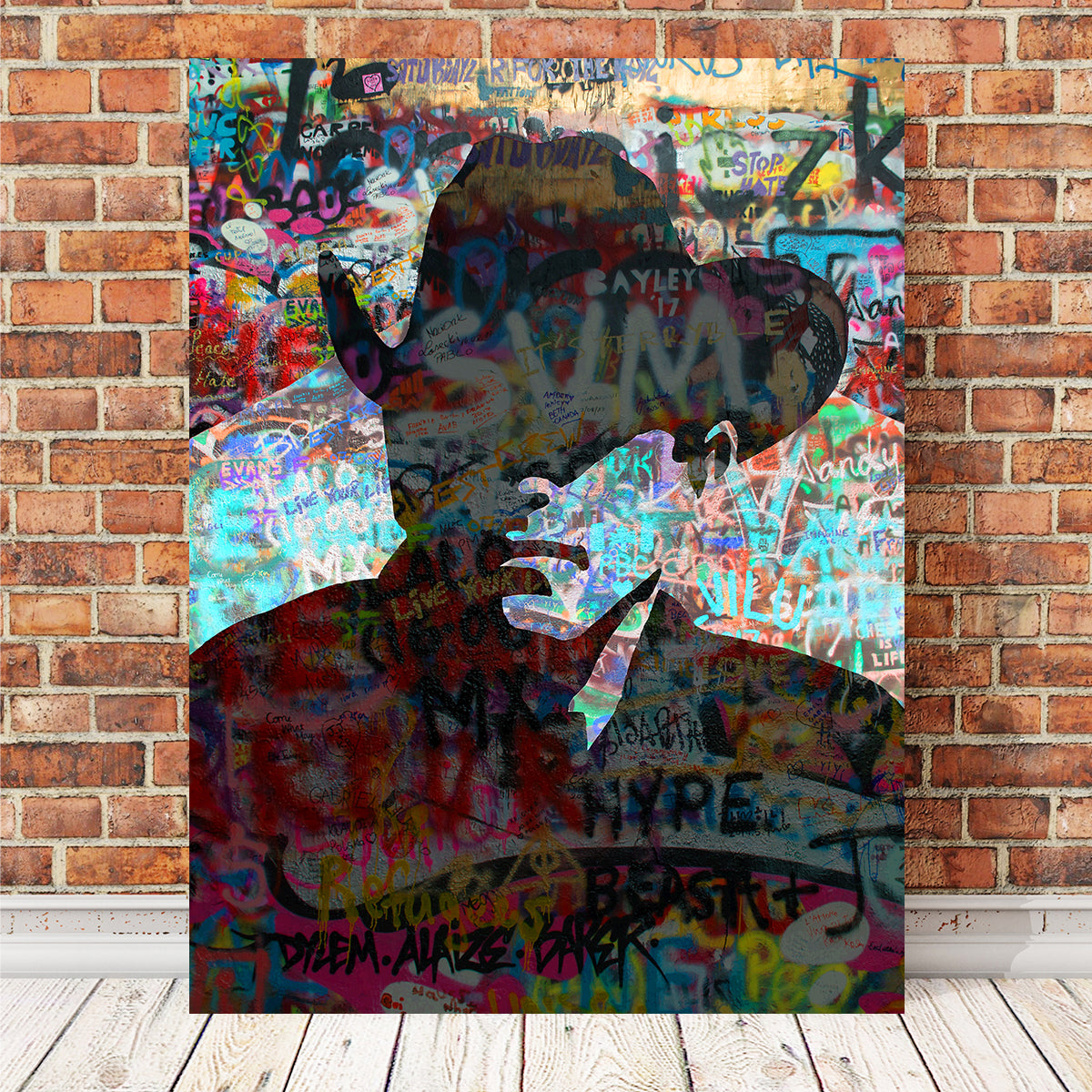Graffiti Cowboy Wall Art