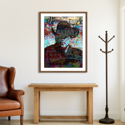 AUTO-MOCKUP ROOM | Graffiti Cowboy Wall Art