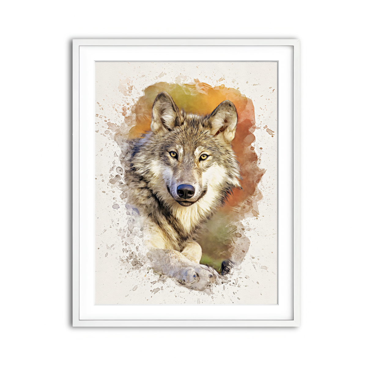 Framed Print 3x4 White