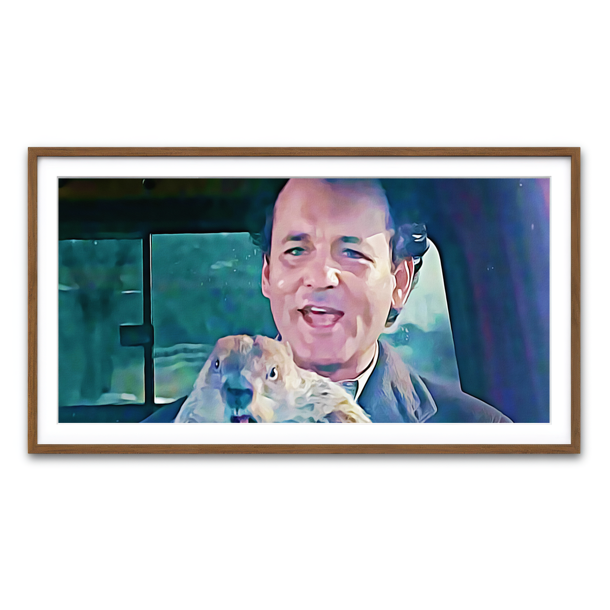 Framed Print 2x1 Walnut