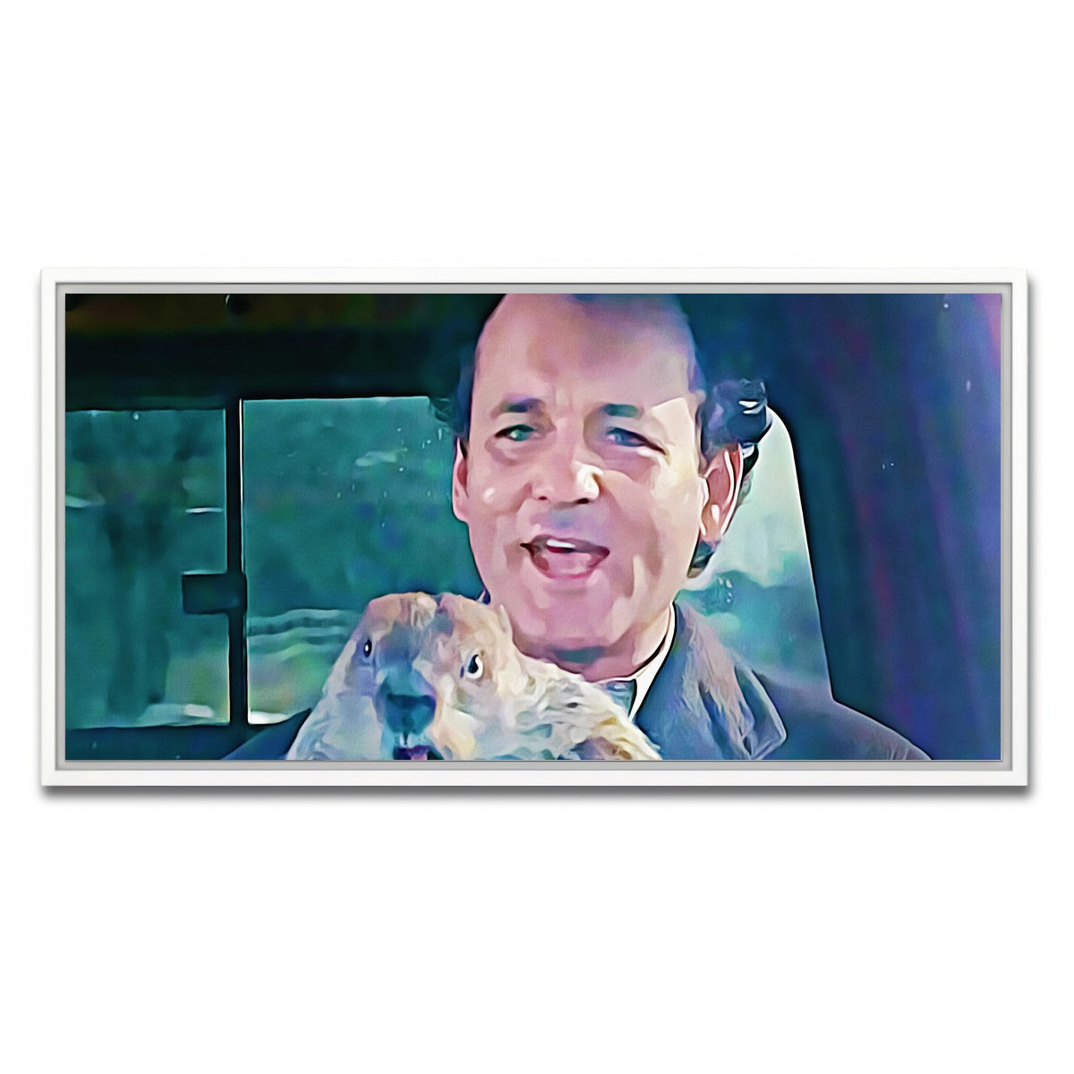 AUTO-MOCKUP WHITE | groundhog day | 1 Piece | White Framed Canvas | group=2x1