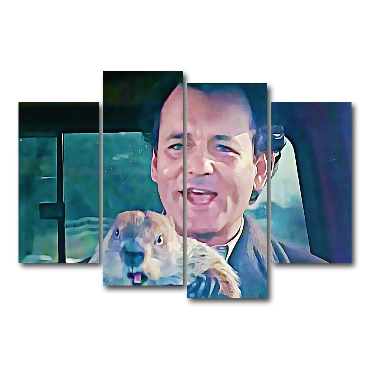 AUTO-MOCKUP WHITE | groundhog day | 4 Piece | Gallery Wrap Canvas | group=4_short