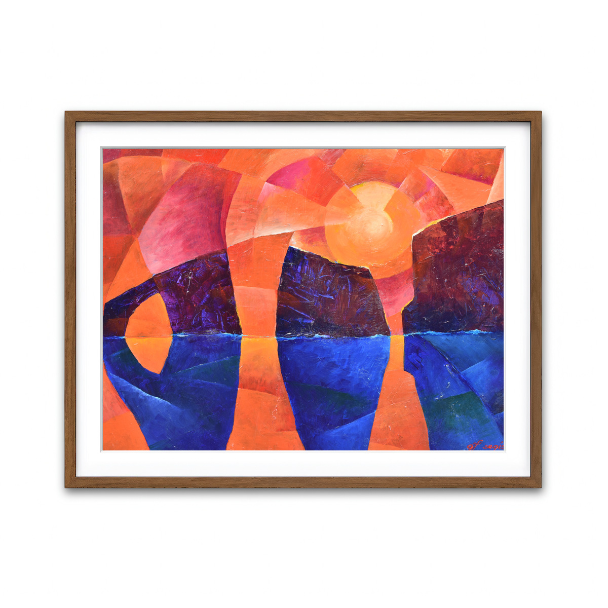 Framed Print 4x3 Walnut