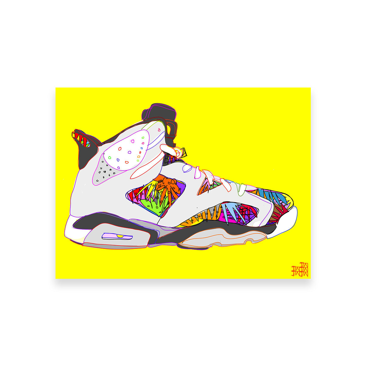 Air Jordan Shoes Wall Art