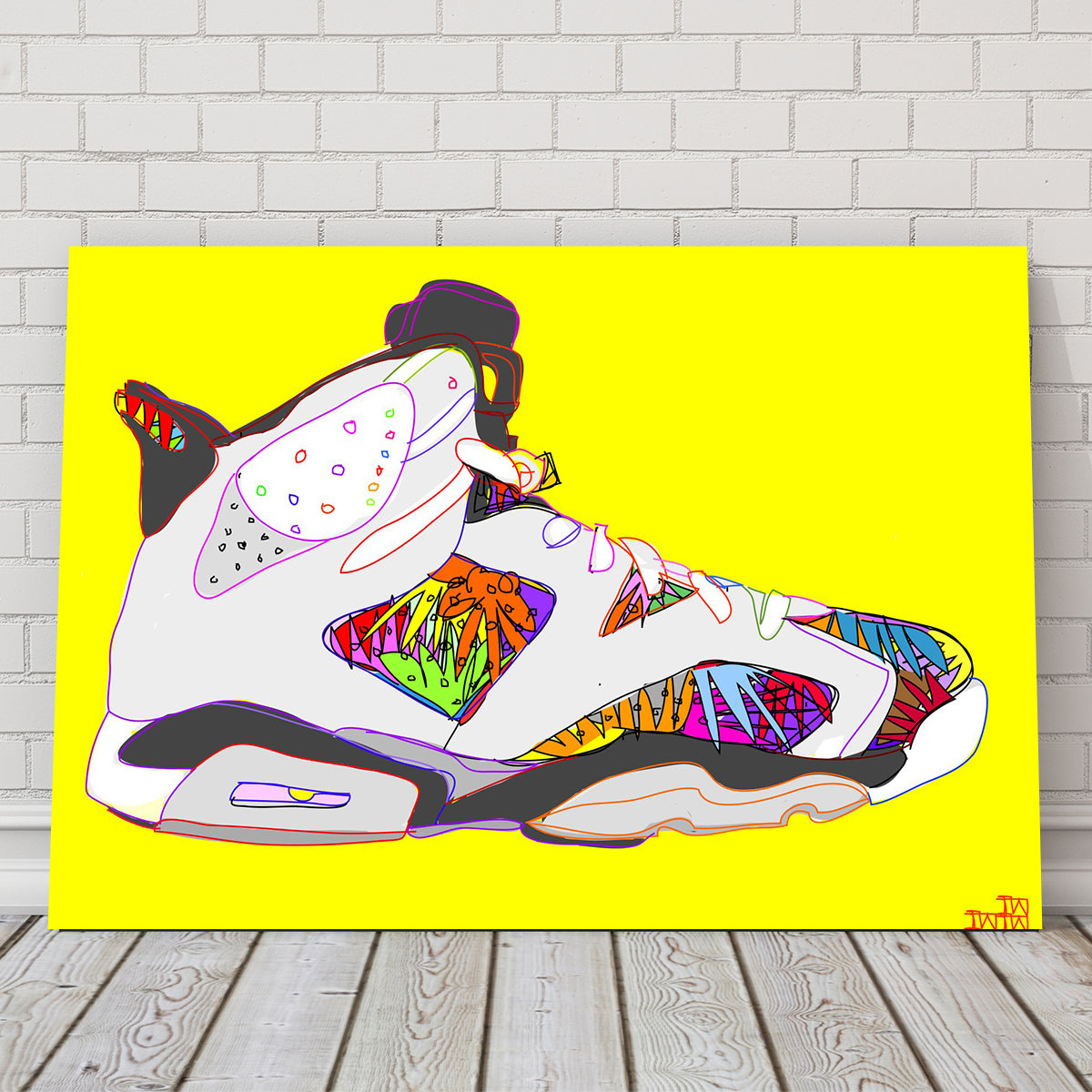 Air Jordan Shoes Wall Art