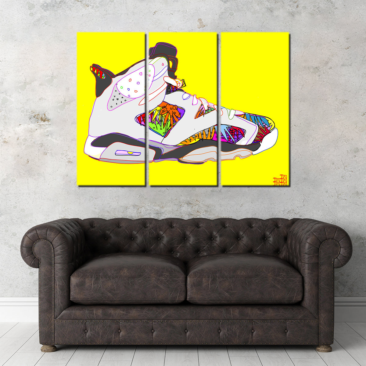 Air Jordan Shoes Wall Art