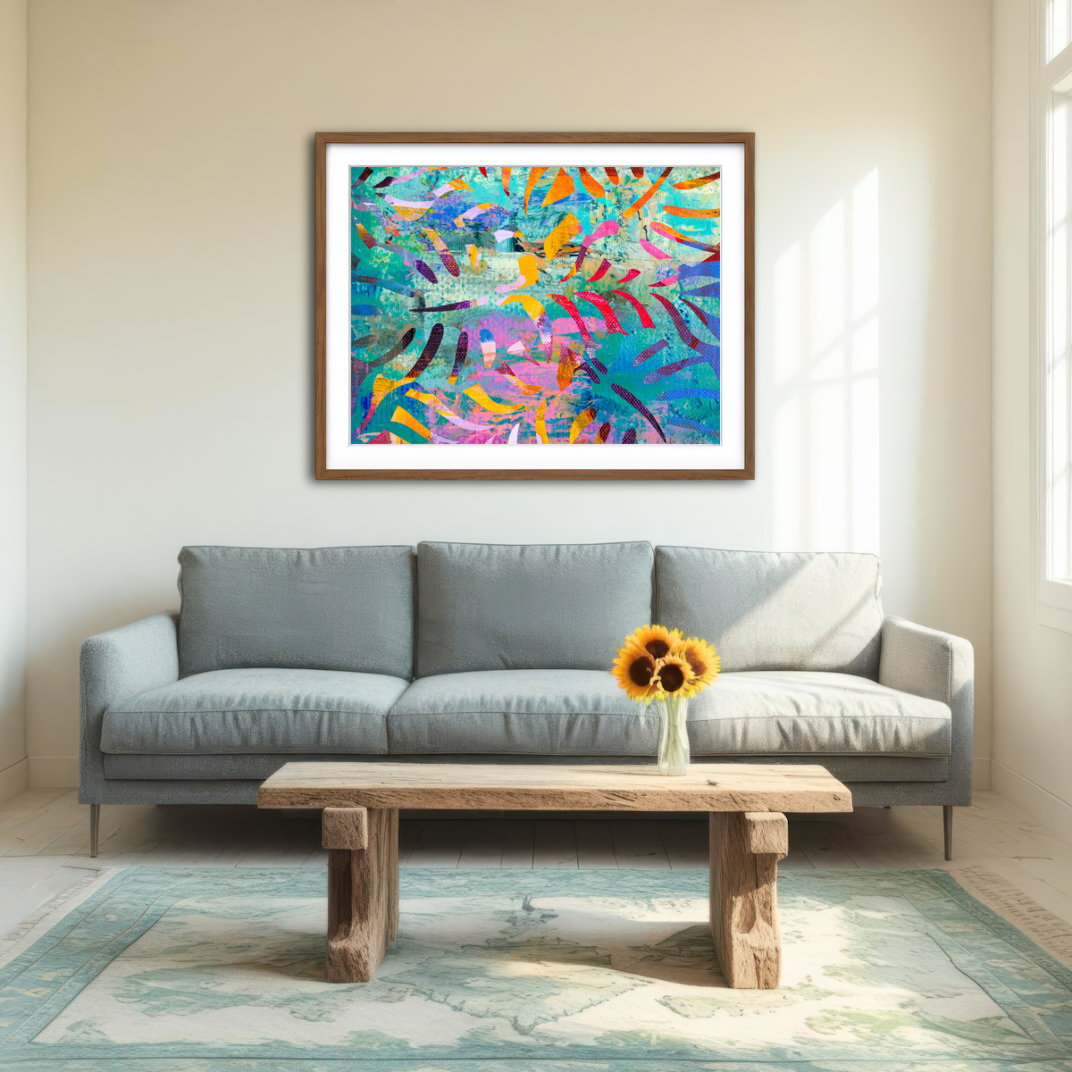 AUTO-MOCKUP ROOM | Hawaiian Palm Wall Art