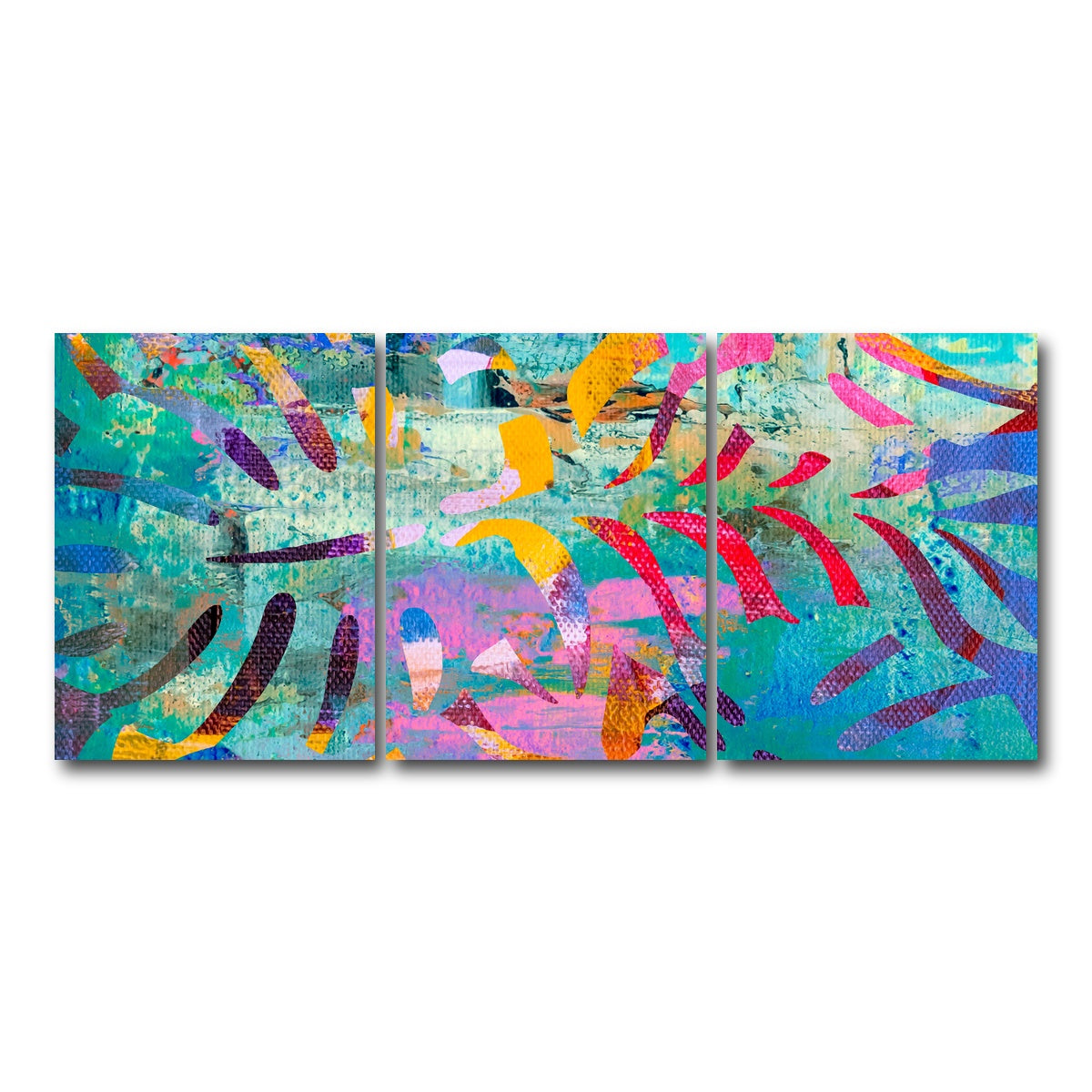 AUTO-MOCKUP WHITE | hawaiian palm | 3 Piece | Gallery Wrap Canvas | group=18x24