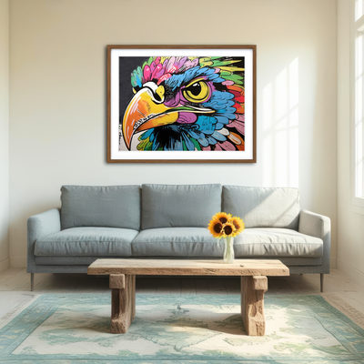 AUTO-MOCKUP ROOM | Hawk Graffiti Wall Art