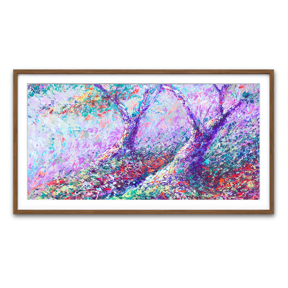 Framed Print 2x1 Walnut