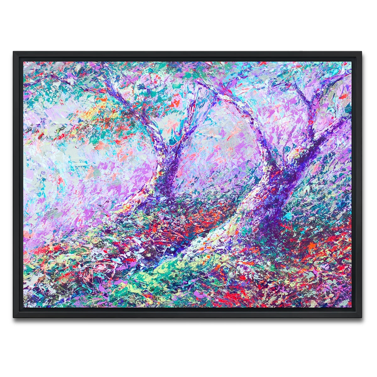AUTO-MOCKUP WHITE | healing trees | 1 Piece | Black Framed Canvas | group=4x3