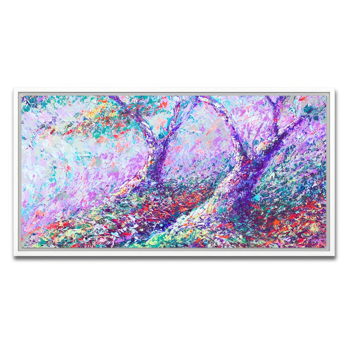 AUTO-MOCKUP WHITE | healing trees | 1 Piece | White Framed Canvas | group=2x1
