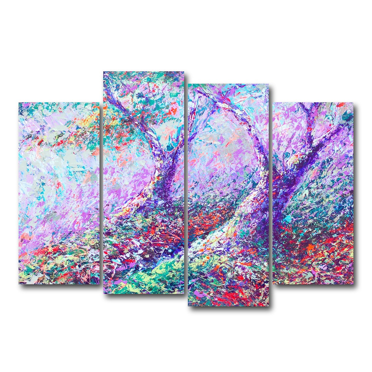AUTO-MOCKUP WHITE | healing trees | 4 Piece | Gallery Wrap Canvas | group=4_normal