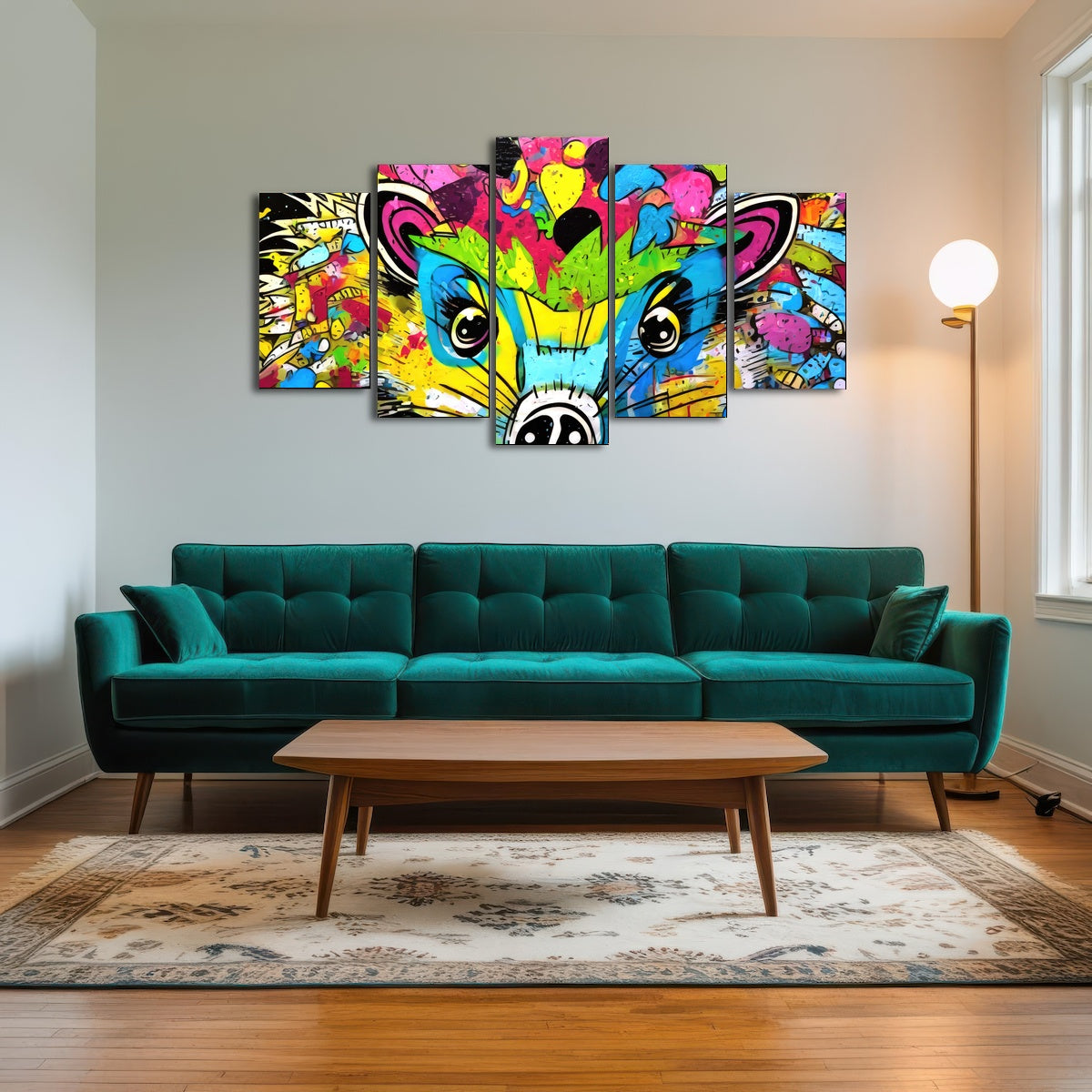 AUTO-MOCKUP ROOM | hedgehog graffiti