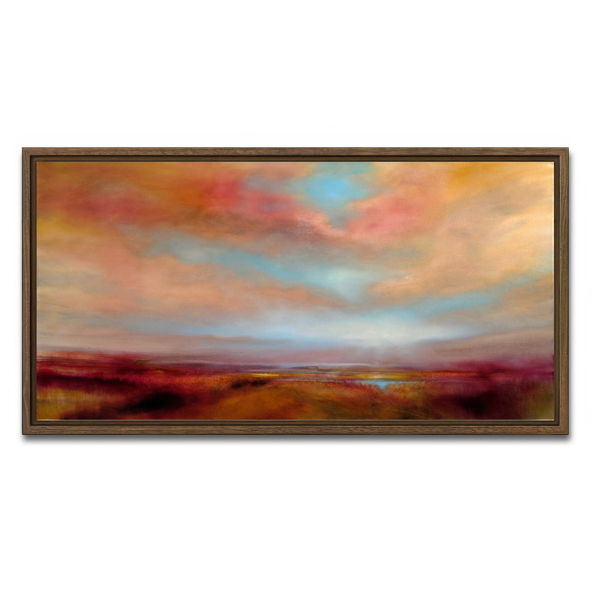 AUTO-MOCKUP WHITE | heideland | 1 Piece | Walnut Framed Canvas | group=2x1