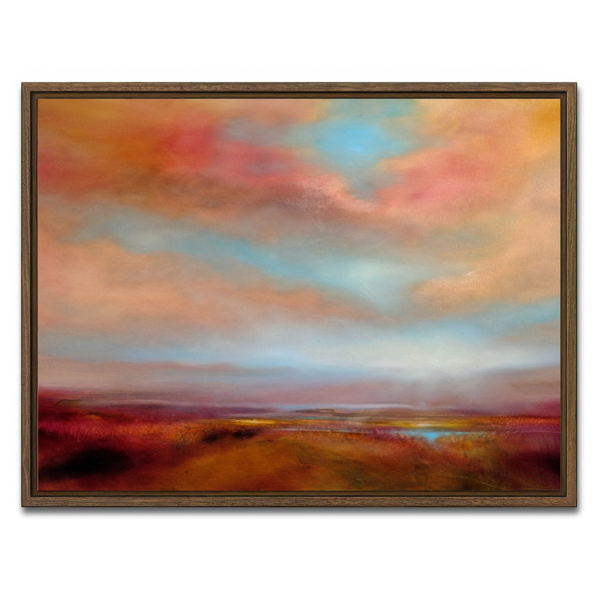 AUTO-MOCKUP WHITE | heideland | 1 Piece | Walnut Framed Canvas | group=4x3