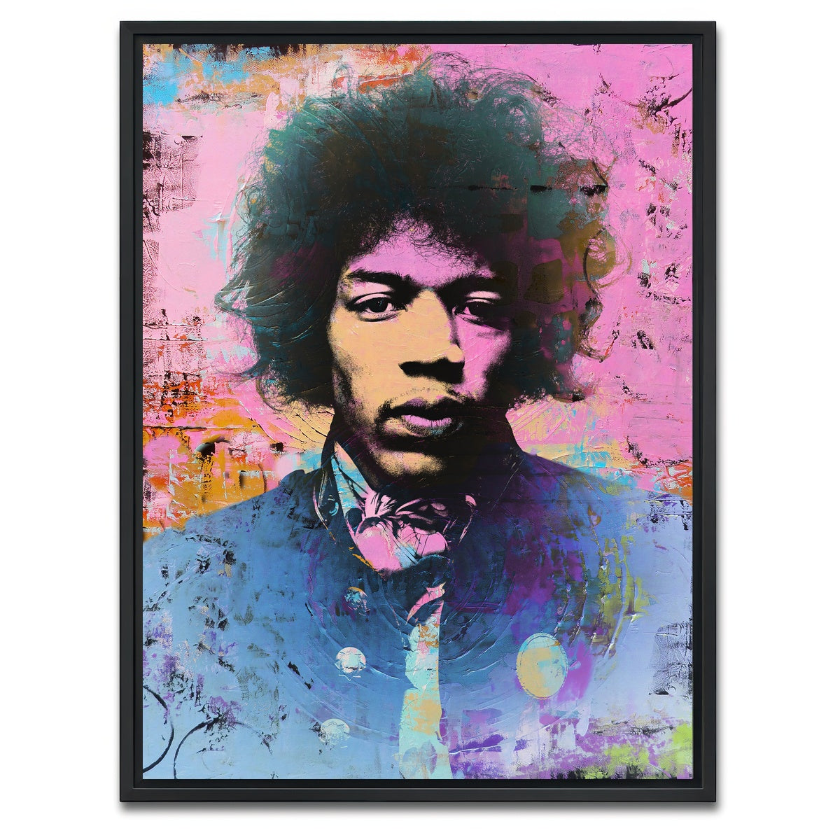 AUTO-MOCKUP WHITE | hendrix circles | 1 Piece | Black Framed Canvas | group=3x4