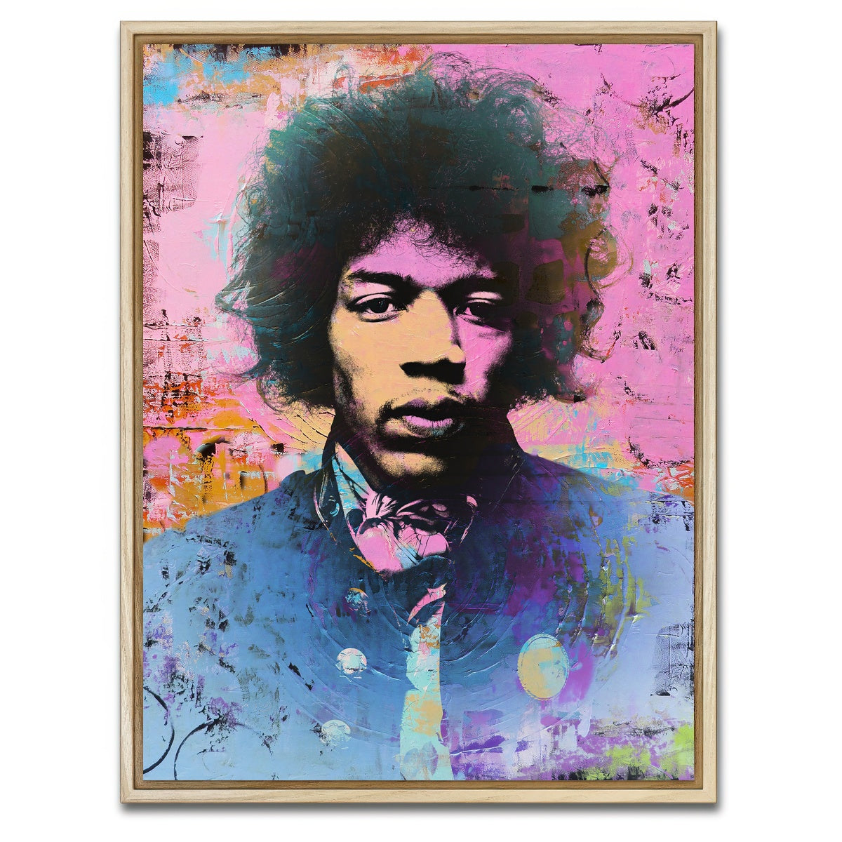 AUTO-MOCKUP WHITE | hendrix circles | 1 Piece | Natural Framed Canvas | group=3x4