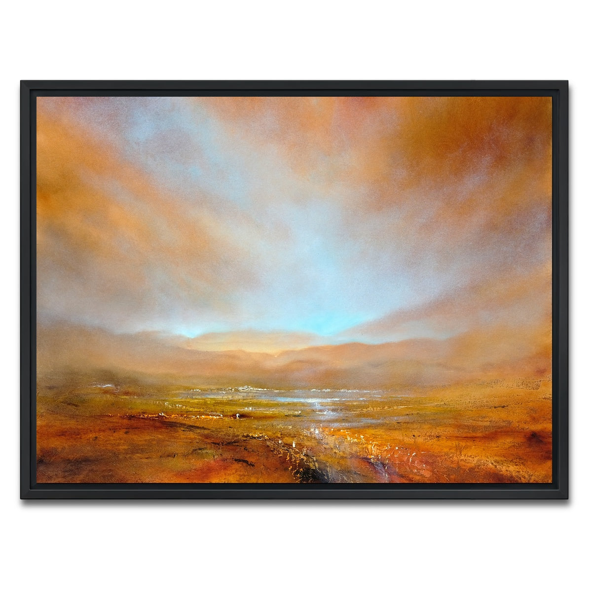 AUTO-MOCKUP WHITE | herbstliches licht | 1 Piece | Black Framed Canvas | group=4x3