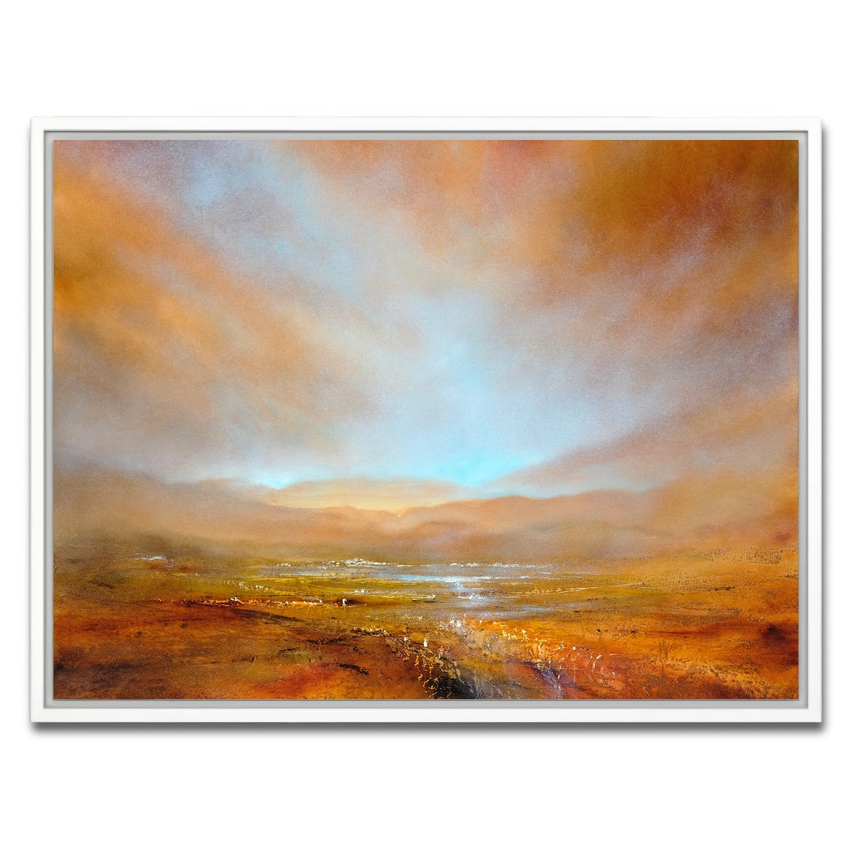 AUTO-MOCKUP WHITE | herbstliches licht | 1 Piece | White Framed Canvas | group=4x3