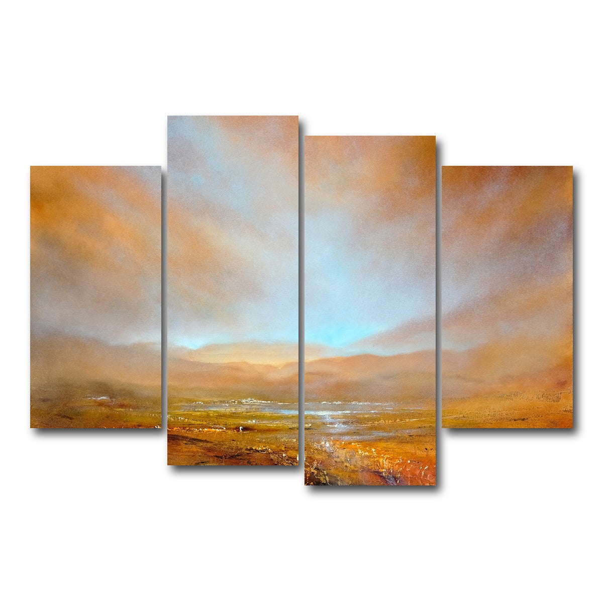 AUTO-MOCKUP WHITE | herbstliches licht | 4 Piece | Gallery Wrap Canvas | group=4_short