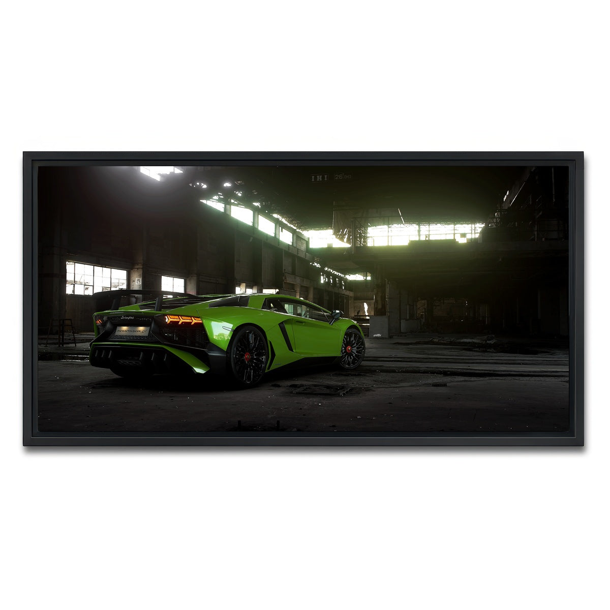 AUTO-MOCKUP WHITE | hibernation mode | 1 Piece | Black Framed Canvas | group=2x1