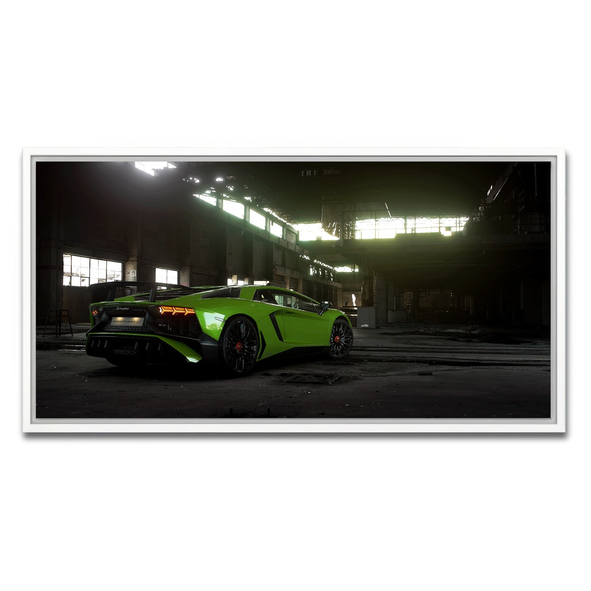 AUTO-MOCKUP WHITE | hibernation mode | 1 Piece | White Framed Canvas | group=2x1