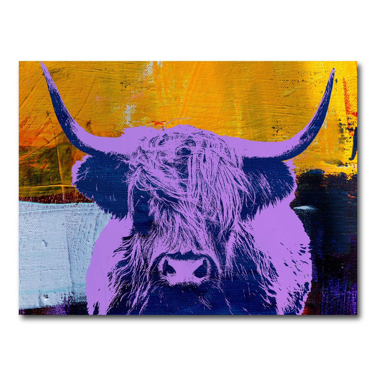 AUTO-MOCKUP WHITE | highland cow | 1 Piece | Gallery Wrap Canvas | group=4x3