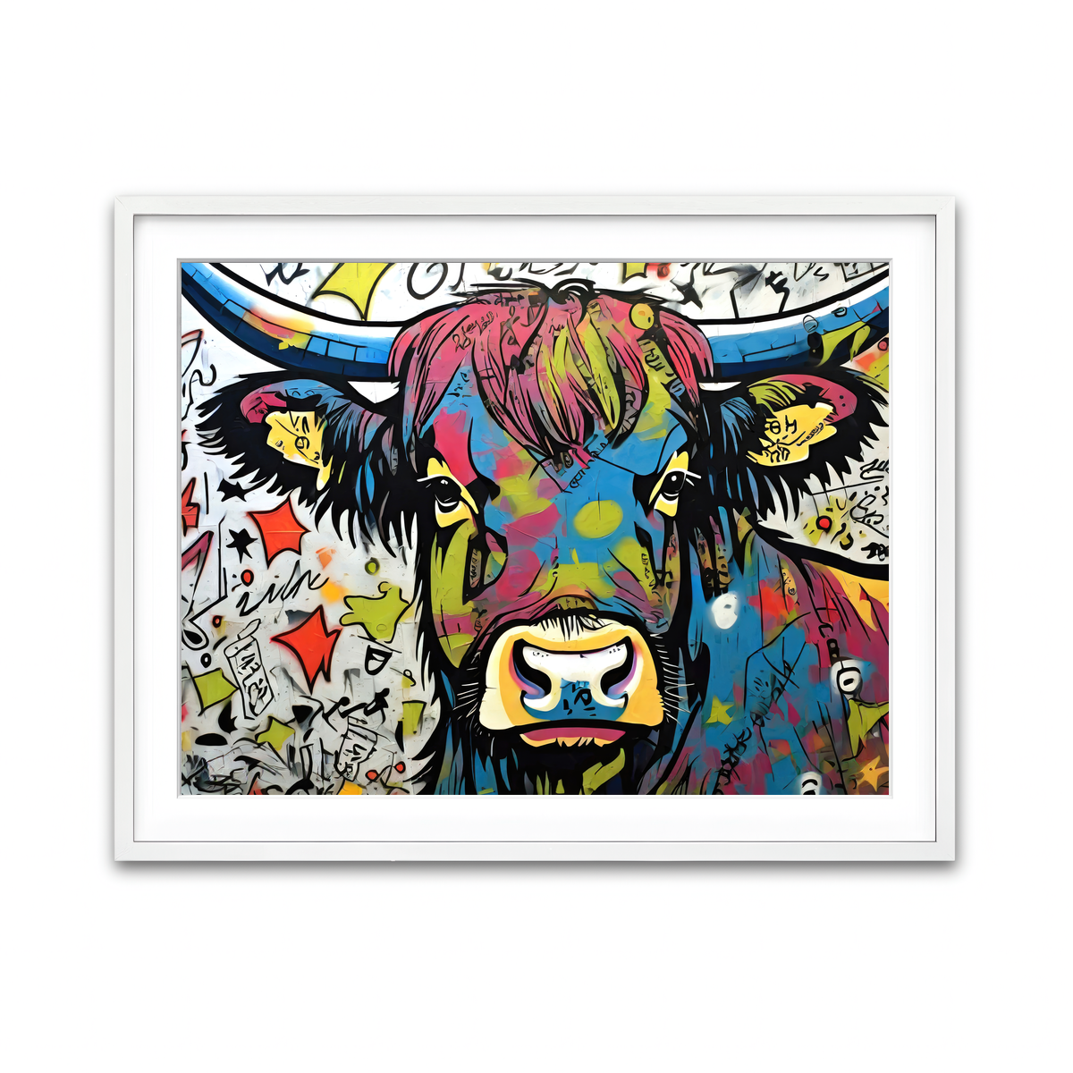 Framed Print 4x3 White