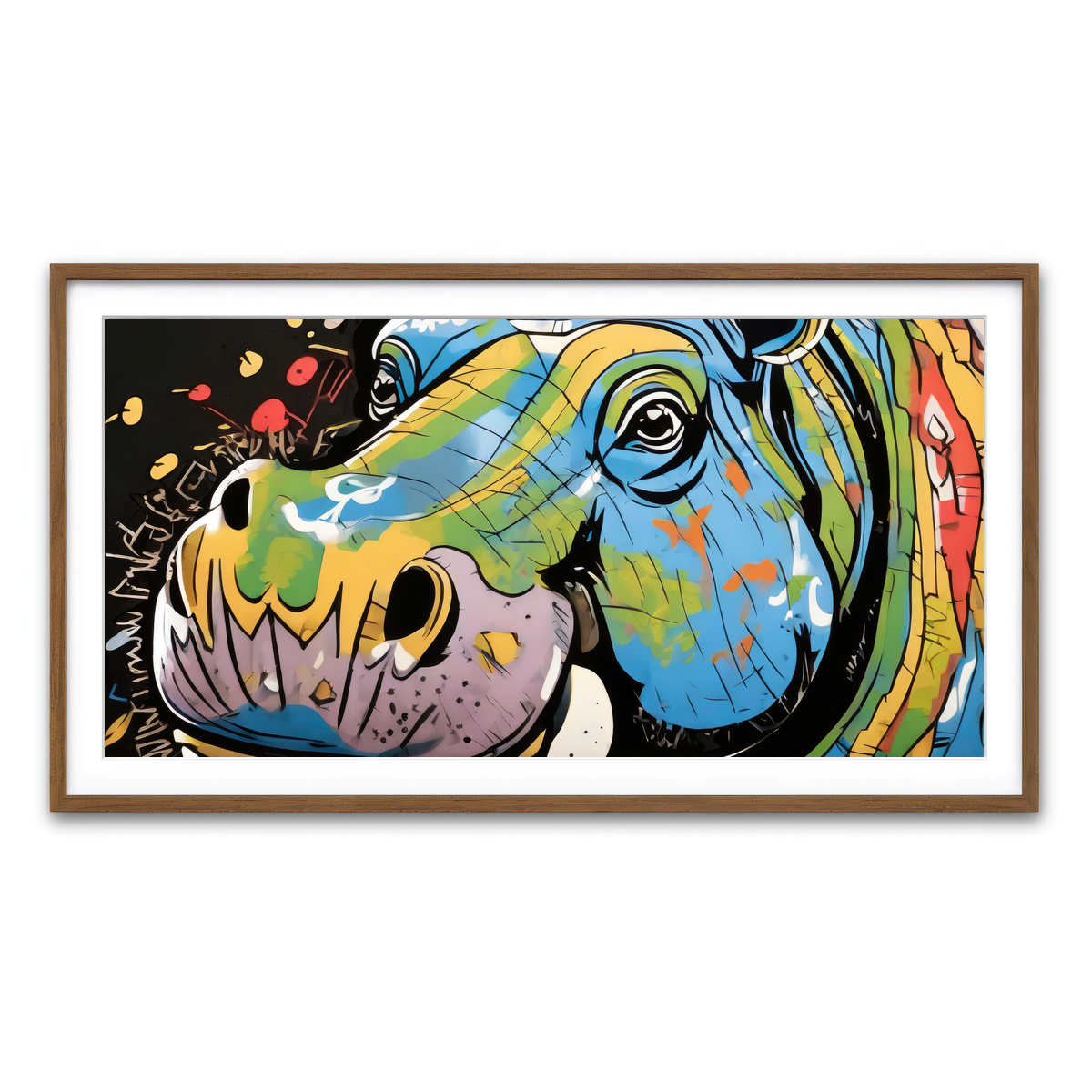 Framed Print 2x1 Walnut