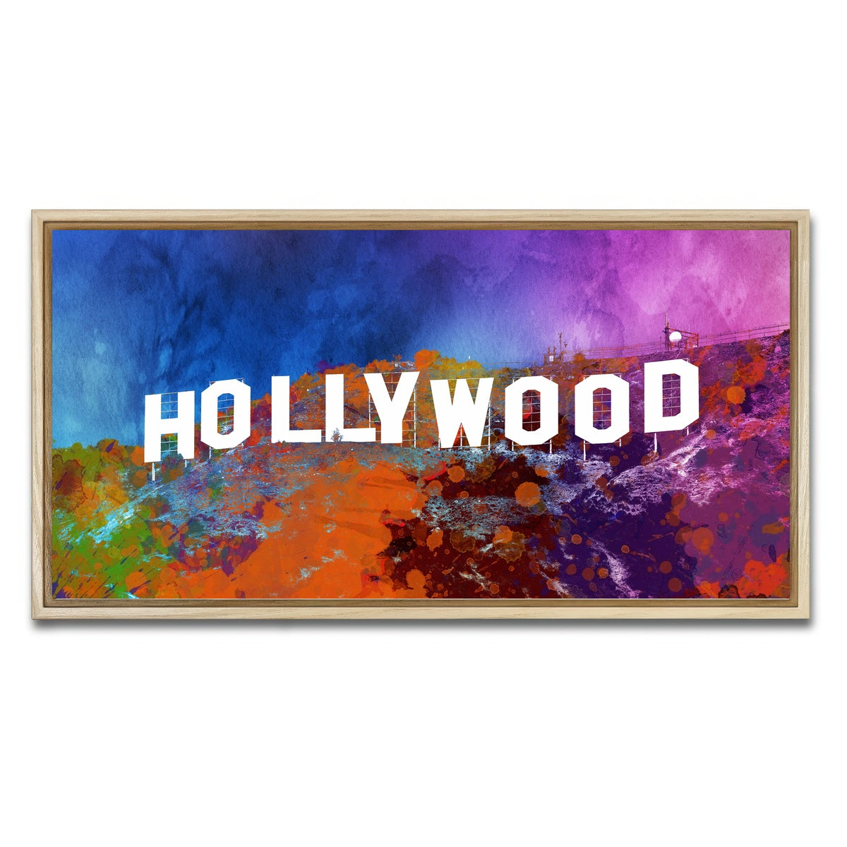 AUTO-MOCKUP WHITE | hollywood | 1 Piece | Natural Framed Canvas | group=2x1