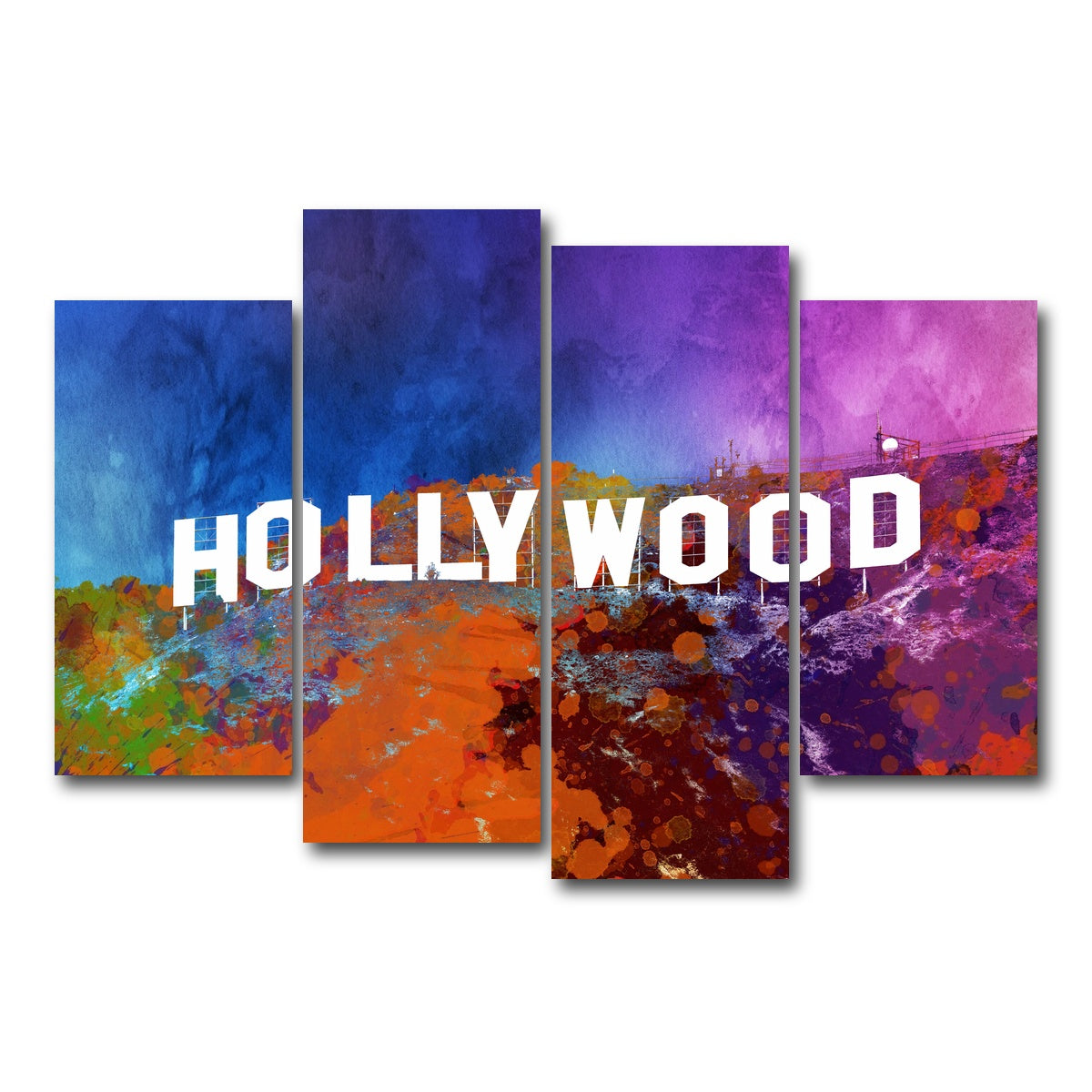AUTO-MOCKUP WHITE | hollywood | 4 Piece | Gallery Wrap Canvas | group=4_short