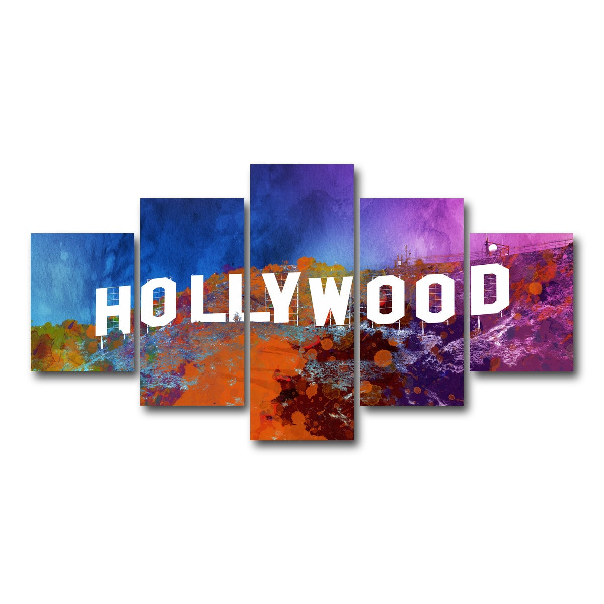 AUTO-MOCKUP WHITE | hollywood | 5 Piece | Gallery Wrap Canvas | group=5_short
