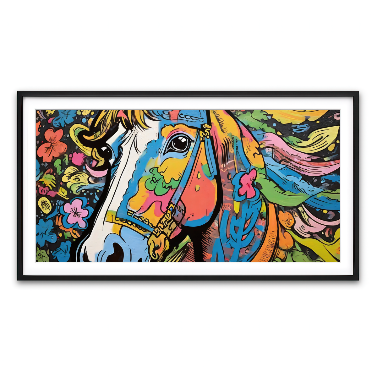 Framed Print 2x1 Black