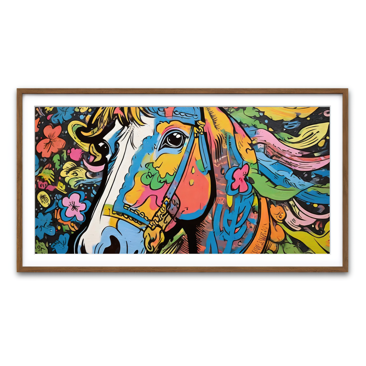 Framed Print 2x1 Walnut