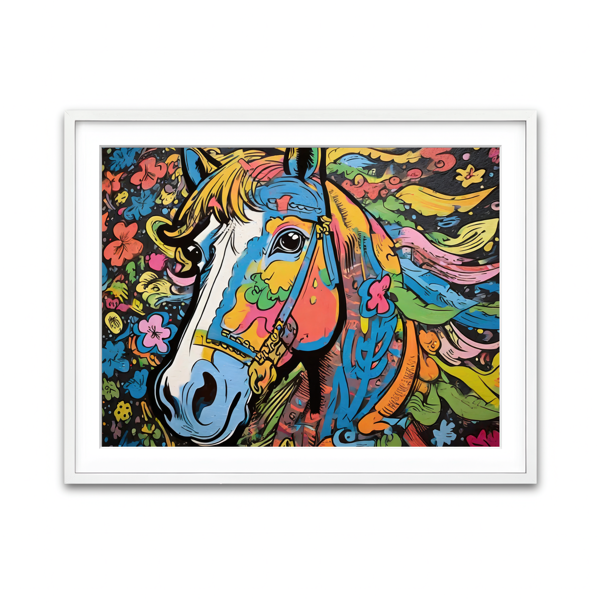 Framed Print 4x3 White