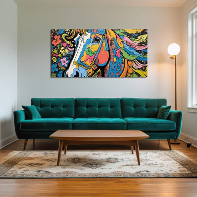 AUTO-MOCKUP ROOM | horse graffiti