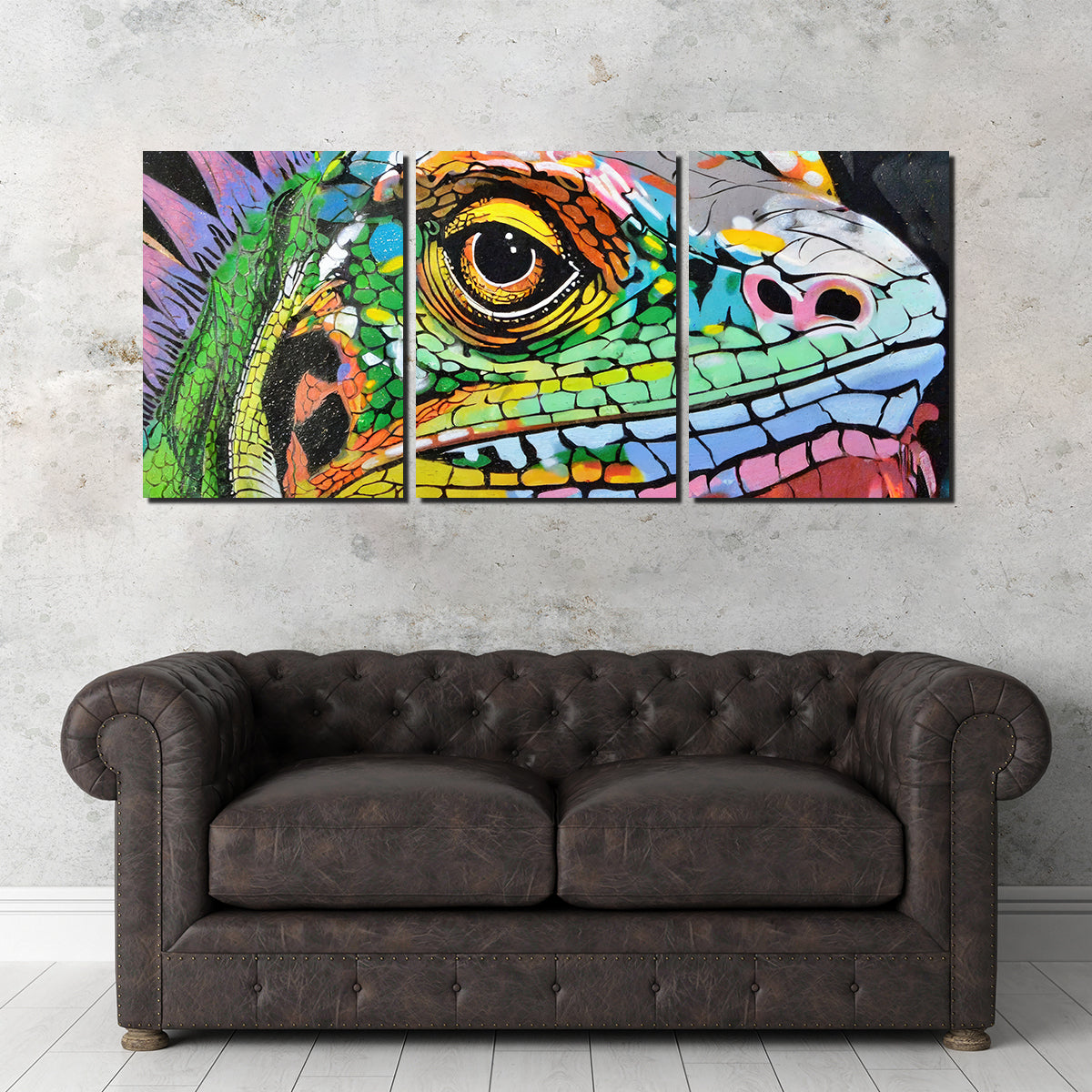 Iguana Graffiti Wall Art