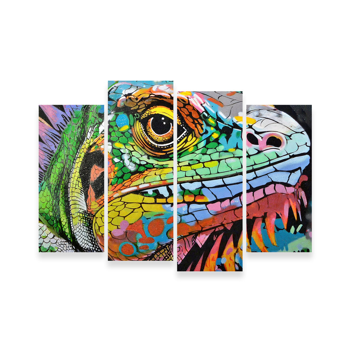 Iguana Graffiti Wall Art